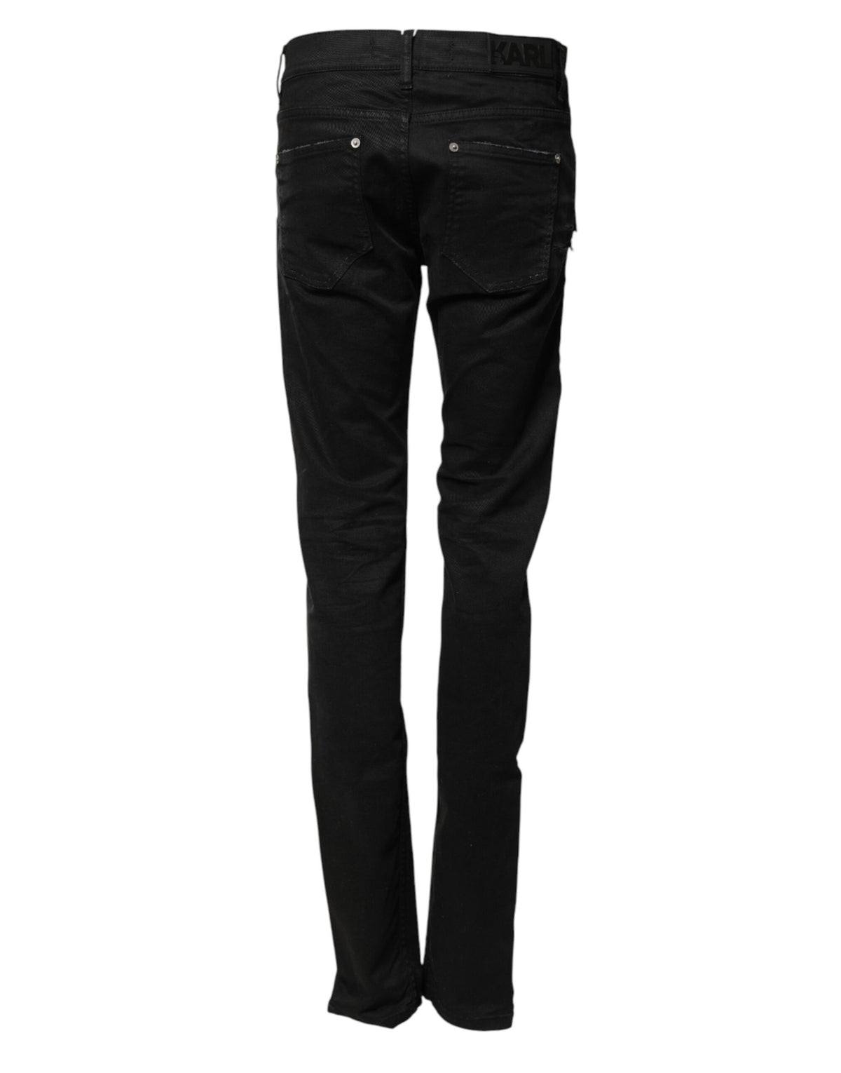 Pantalon skinny en denim noir déchiré pour homme Karl Lagerfeld