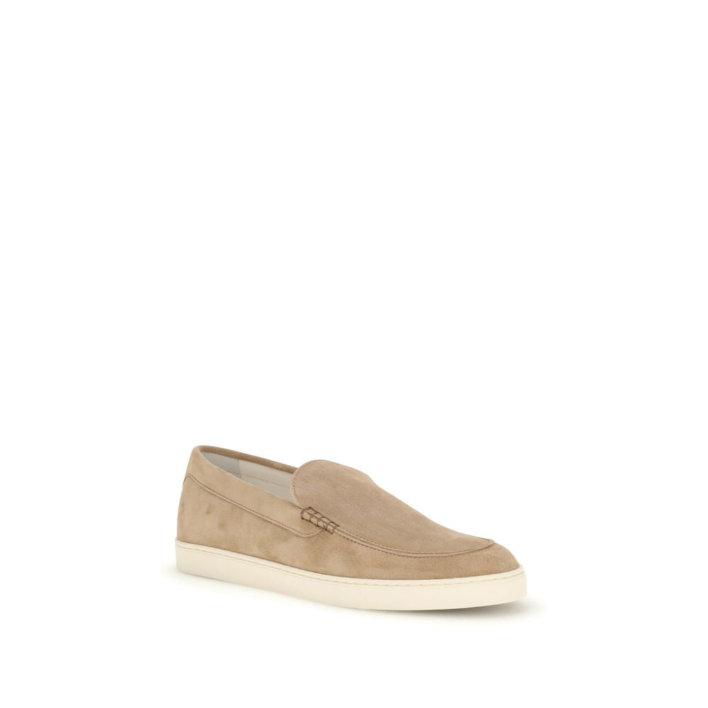 Brunello Cucinelli Beige Rubber Slip-On Loafers for Men
