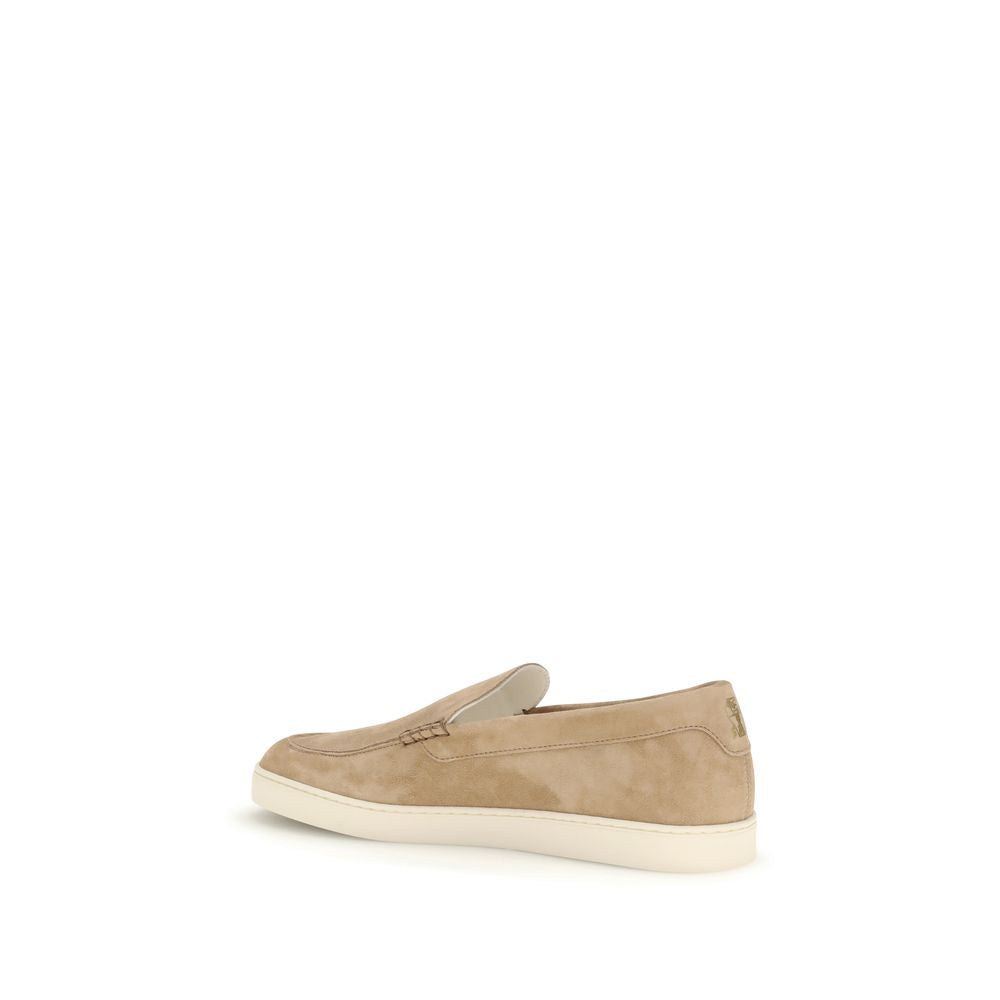 Brunello Cucinelli Beige Rubber Slip-On Loafers for Men