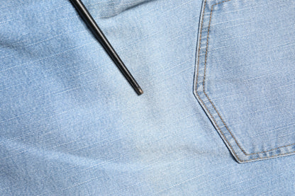 Jean en denim bleu clair Twister taille mi-haute coupe skinny pour homme