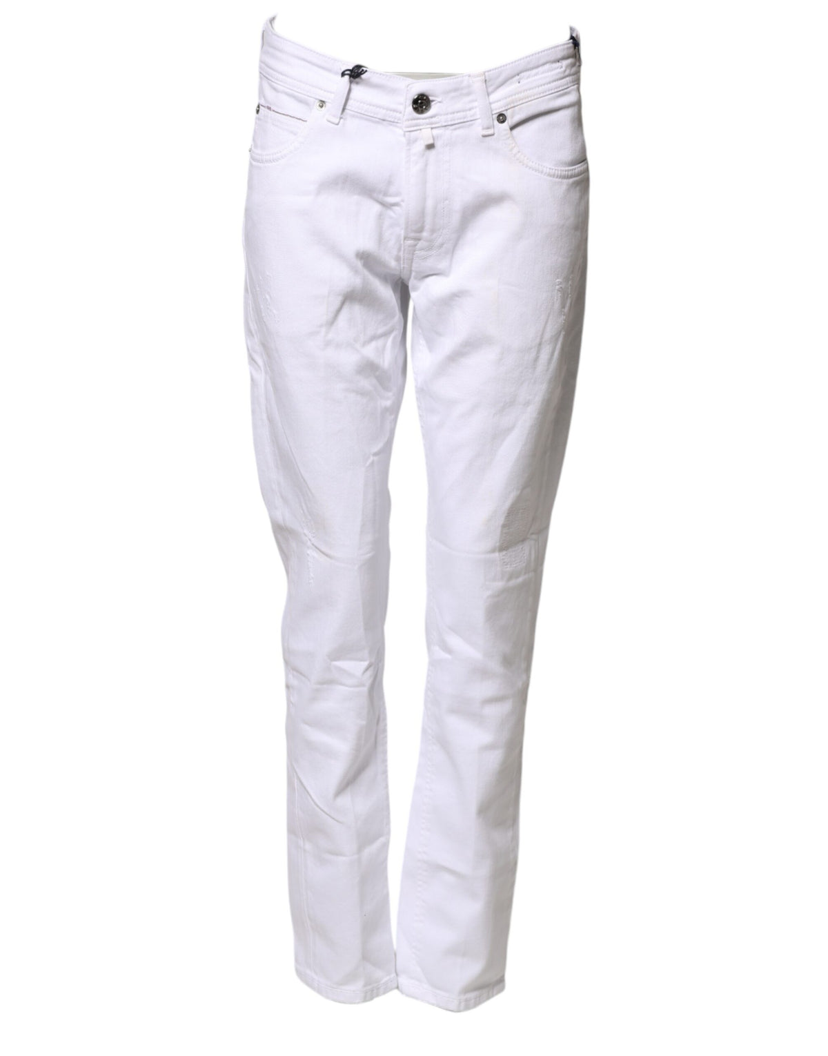 Briglia 1949 Jeans Droits en Coton Blanc pour Homme