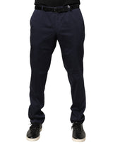 Domenico Tagliente Pantalon Chino Skinny Bleu Marine pour Hommes