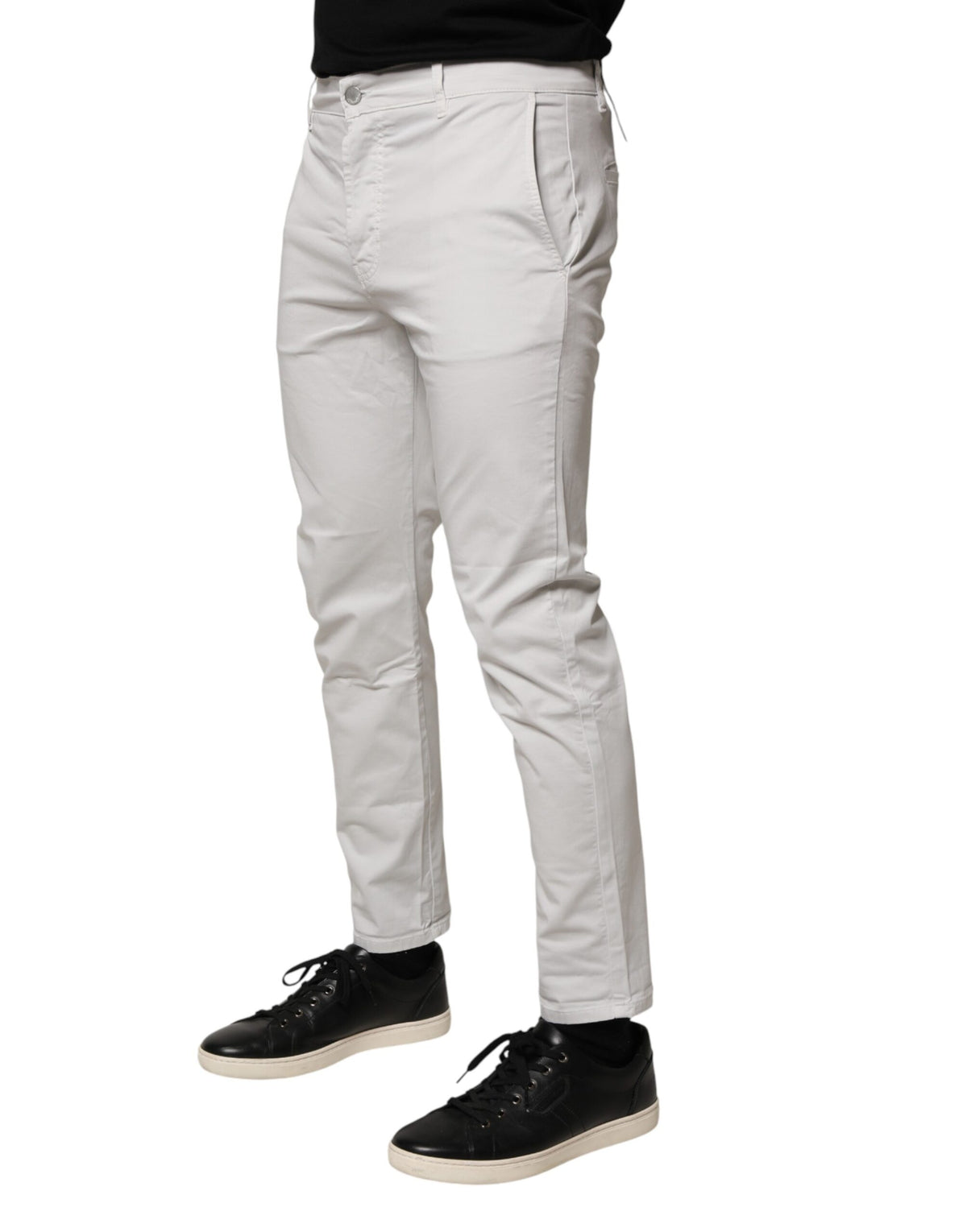 Daniele Alessandrini Jeans Skinny Blanc en Coton pour Homme