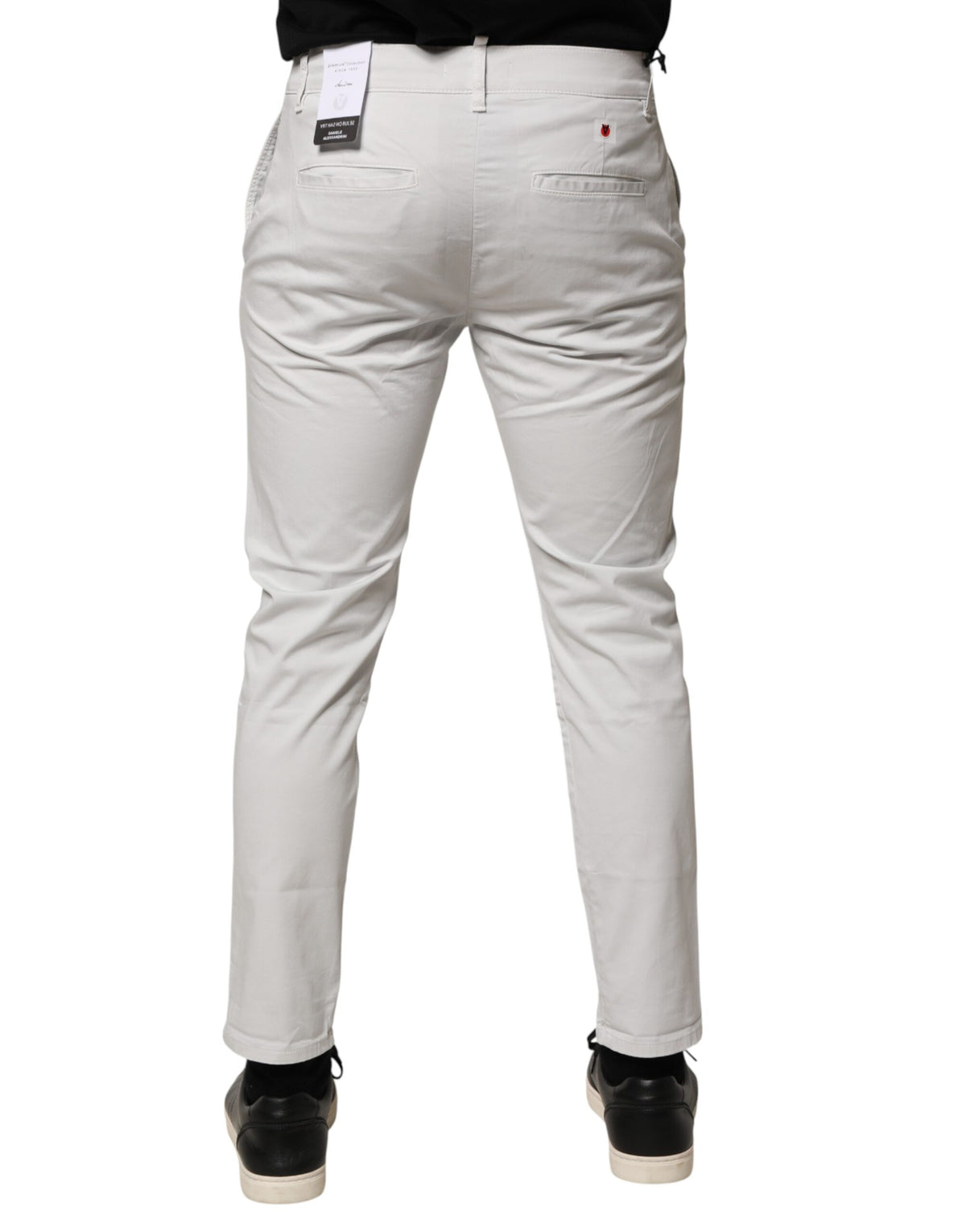 Daniele Alessandrini Jeans Skinny Blanc en Coton pour Homme
