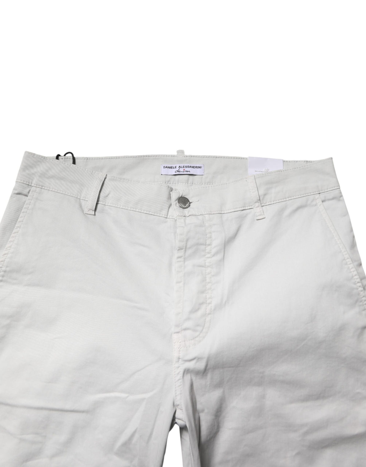 Daniele Alessandrini Jeans Skinny Blanc en Coton pour Homme