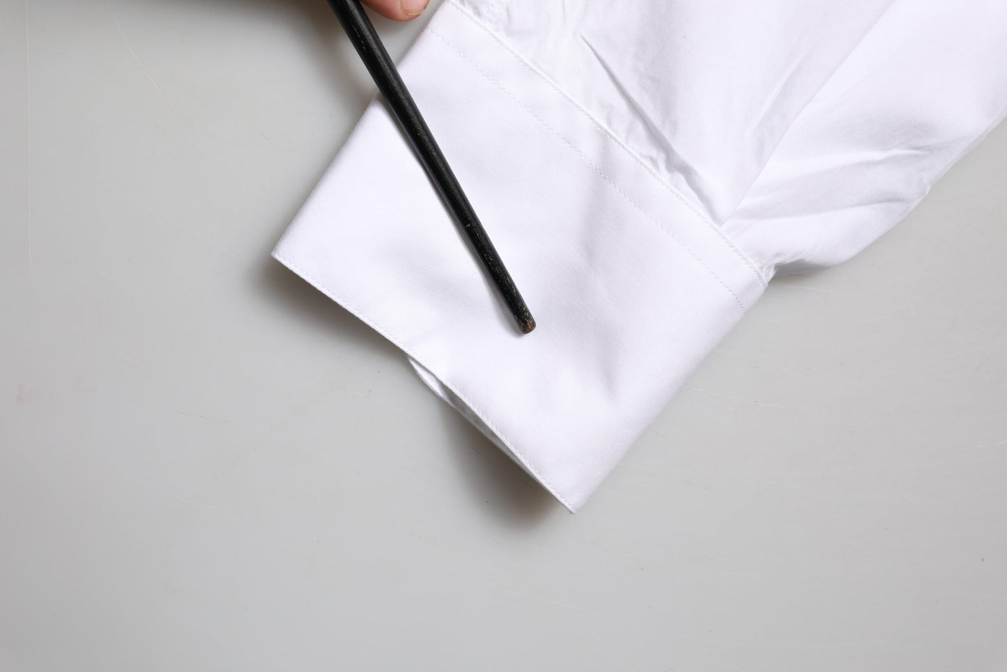 Chemise habillée Dolce &amp; Gabbana blanche et dorée à manches longues