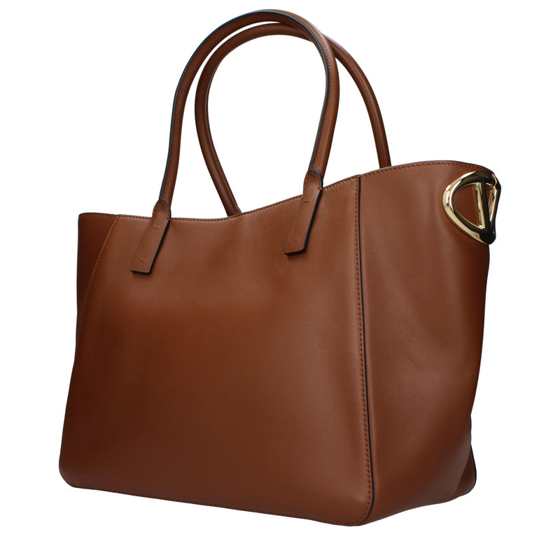 Valentino Garavani Brown Leather Handbag - Élégance et Praticité
