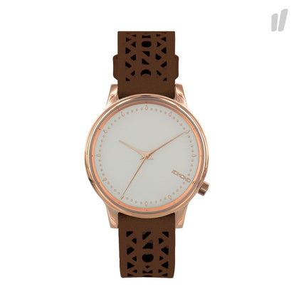 Komono Bruin Leren Dress Horloge