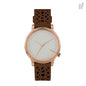 Komono Bruin Leren Dress Horloge