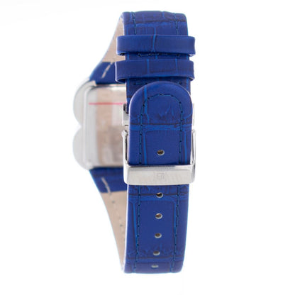 Laura Biagiotti Purple Leather Dress Watch