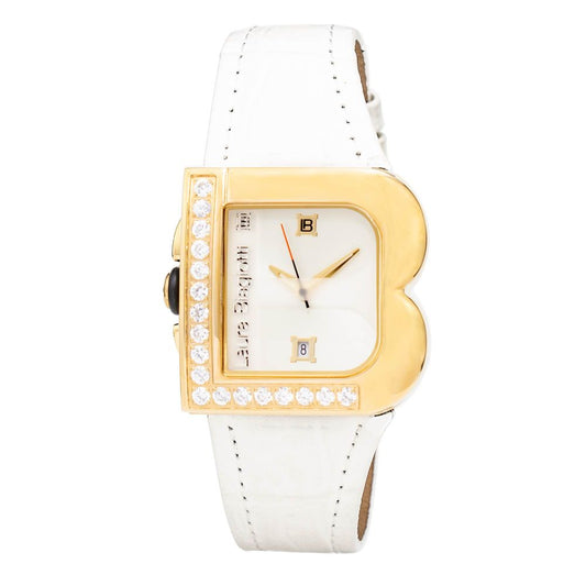 Montre de Luxe en Cuir Blanc pour Femmes - Laura Biagiotti