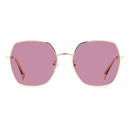 Polaroid Rose Gold Stainless Steel Sunglasses