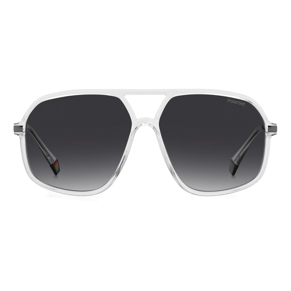 Lunettes de soleil Polaroid en plastique transparent