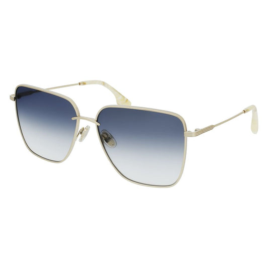 Victoria Beckham VB218S Gold Metal Sunglasses - Stylish & Chic