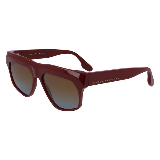 Lunettes de soleil en acétate bordeaux Victoria Beckham