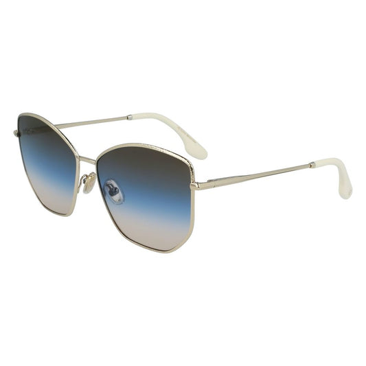 Victoria Beckham VB225S Gold Metal Sunglasses for Women