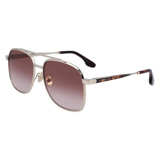 Victoria Beckham VB233 Gold Metal Sunglasses for Women
