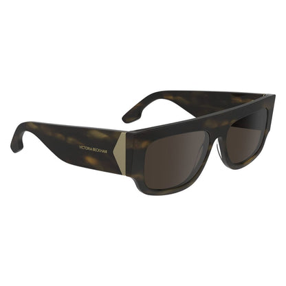 Victoria Beckham Brown Acetate Sunglasses
