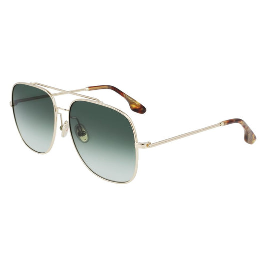 Victoria Beckham VB215S Gold Metal Sunglasses for Women