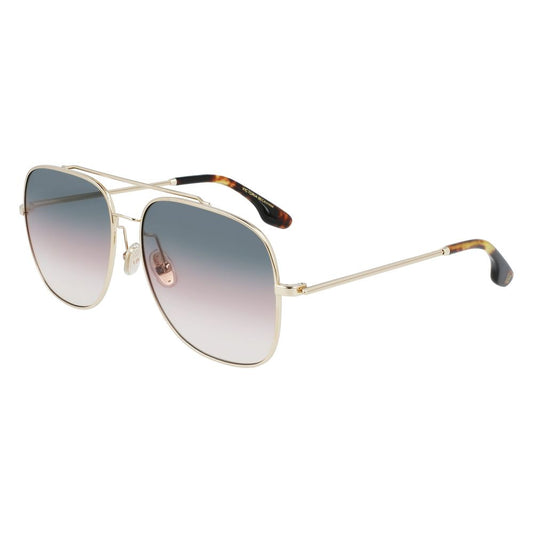 Victoria Beckham VB215S Gold Metal Sunglasses for Women