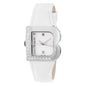 Laura Biagiotti White Leather Dress Watch