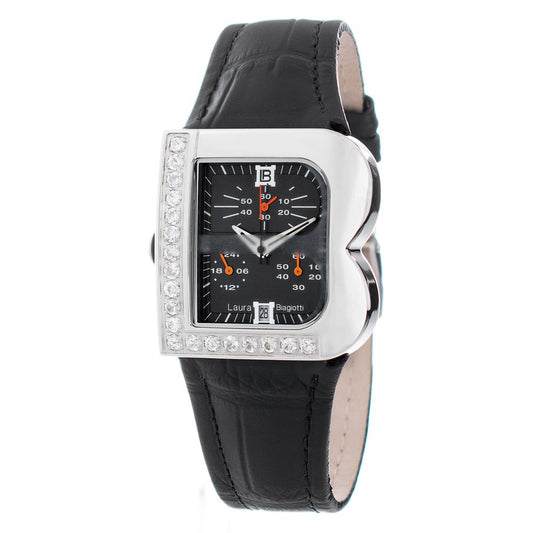 Laura Biagiotti Black Stainless Steel Dress Watch - Elegant & Versatile