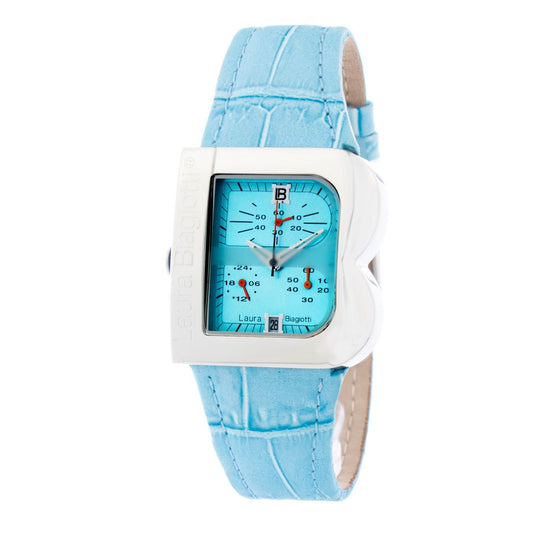 Montre de Luxe en Cuir Bleu Laura Biagiotti - Élégance et Précision