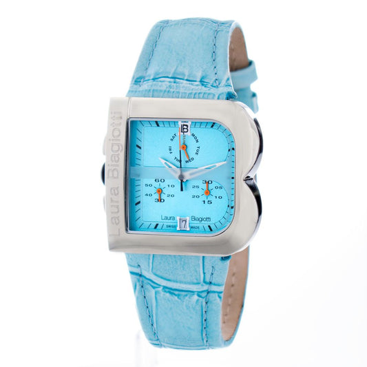 Montre de Luxe en Cuir Bleu Laura Biagiotti - Élégance et Précision