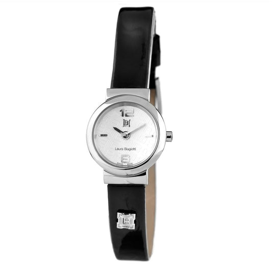 Montre de Soirée en Cuir Noir Laura Biagiotti - Élégance et Précision