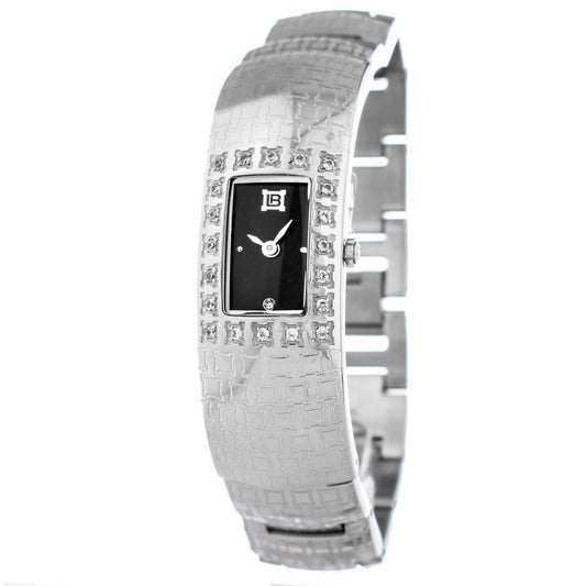 Montre de soirée en acier inoxydable argenté Laura Biagiotti