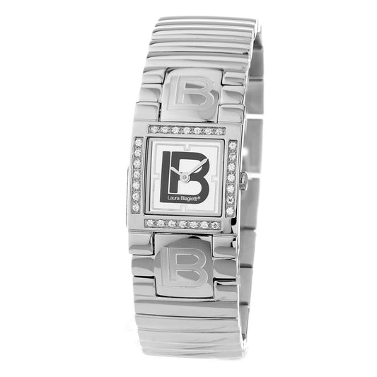 Montre Bracelet en Acier Inoxydable Argent Laura Biagiotti