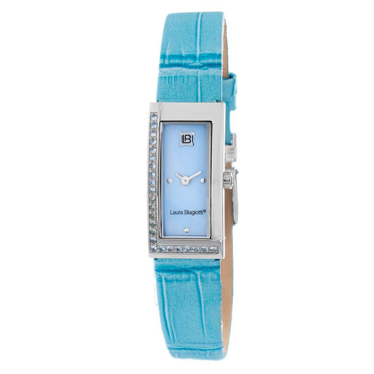 Montre de Luxe en Cuir Bleu Laura Biagiotti