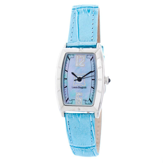 Montre de Luxe en Cuir Bleu Laura Biagiotti