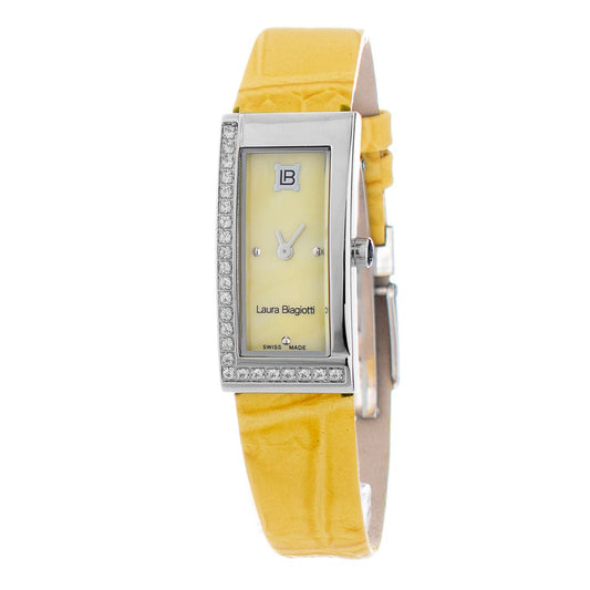 Montre de soirée en cuir bicolore Laura Biagiotti