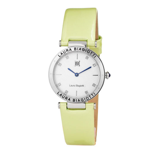 Laura Biagiotti Bicolor Leather Dress Watch for Women