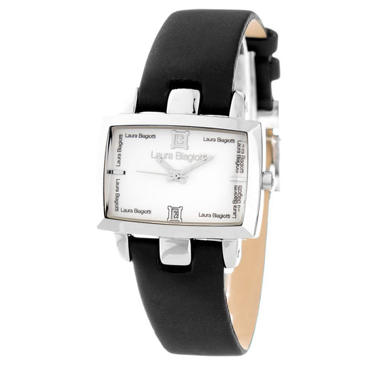 Montre de Ville en Cuir Noir pour Homme Laura Biagiotti
