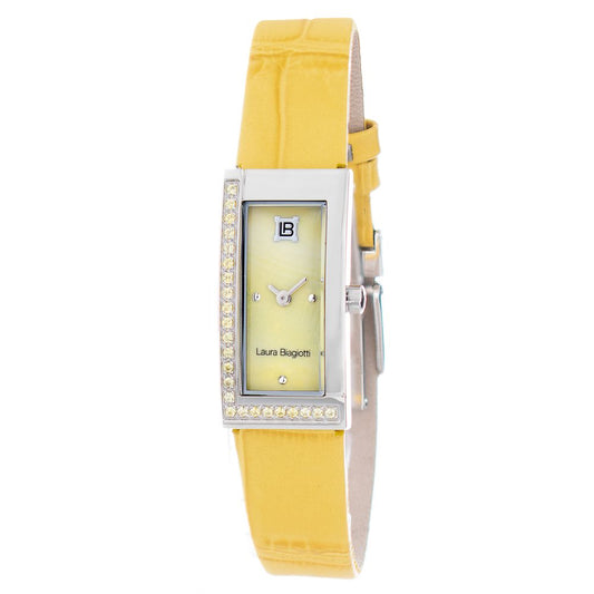 Laura Biagiotti Bicolor Leather Dress Watch for Women