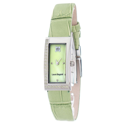 Laura Biagiotti Bicolor Leather Dress Watch for Women