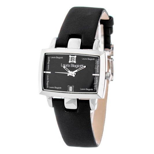 Montre de Habillé en Cuir Noir pour Homme - Laura Biagiotti