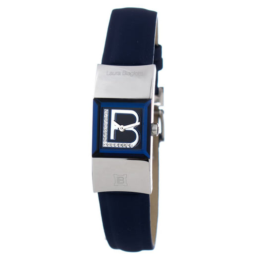 Montre de Luxe en Cuir Bleu Laura Biagiotti