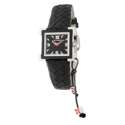 Montre de Luxe en Cuir Noir Laura Biagiotti - Élégance et Style