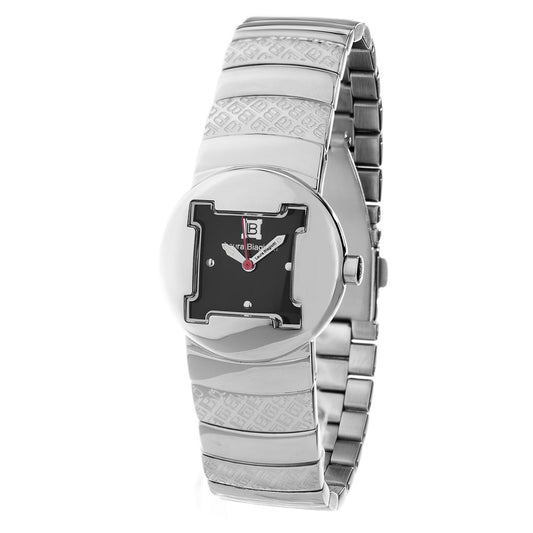 Montre de soirée en acier inoxydable argenté Laura Biagiotti