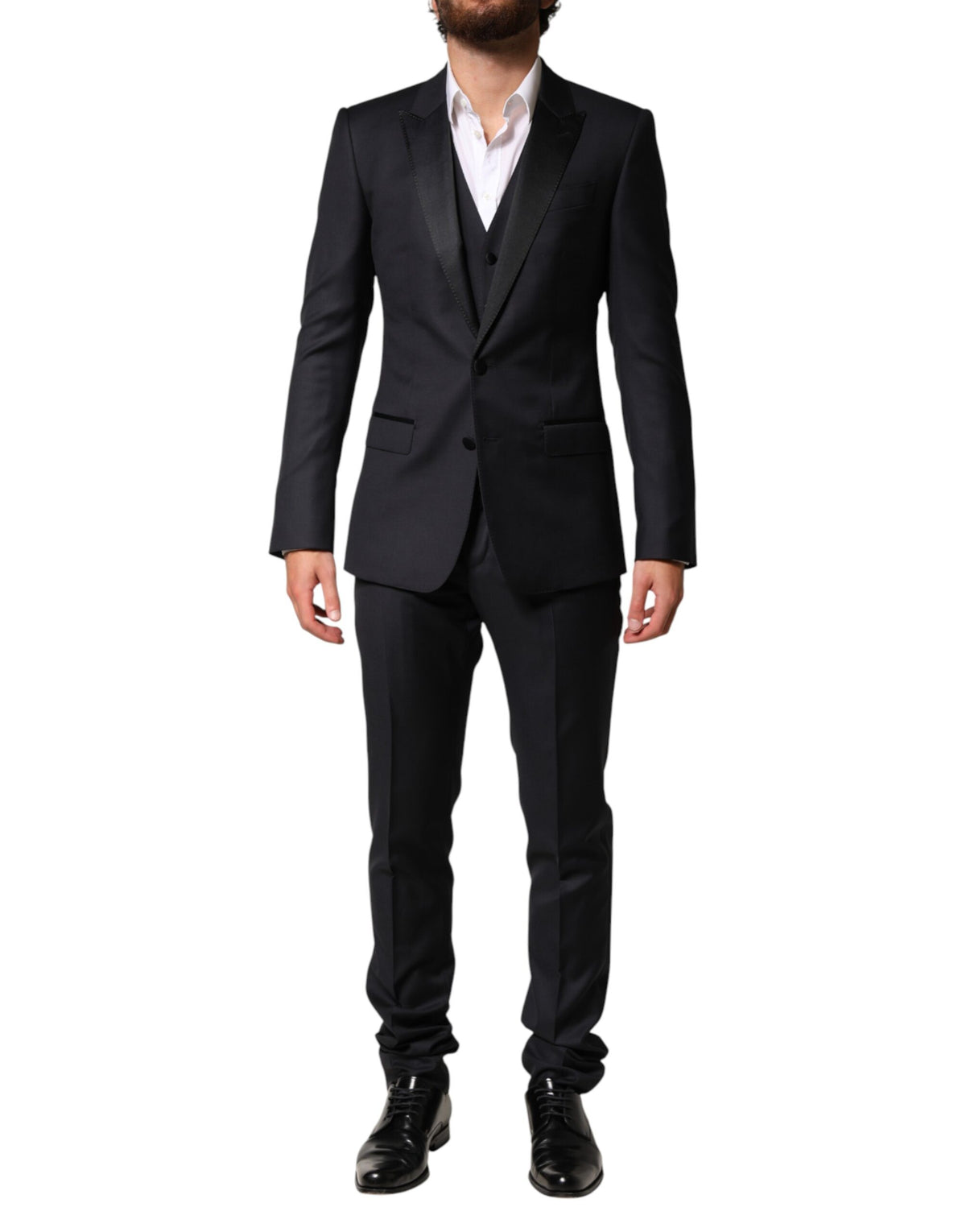 Dolce & Gabbana Costume 3 Pièces Noir en Laine pour Homme