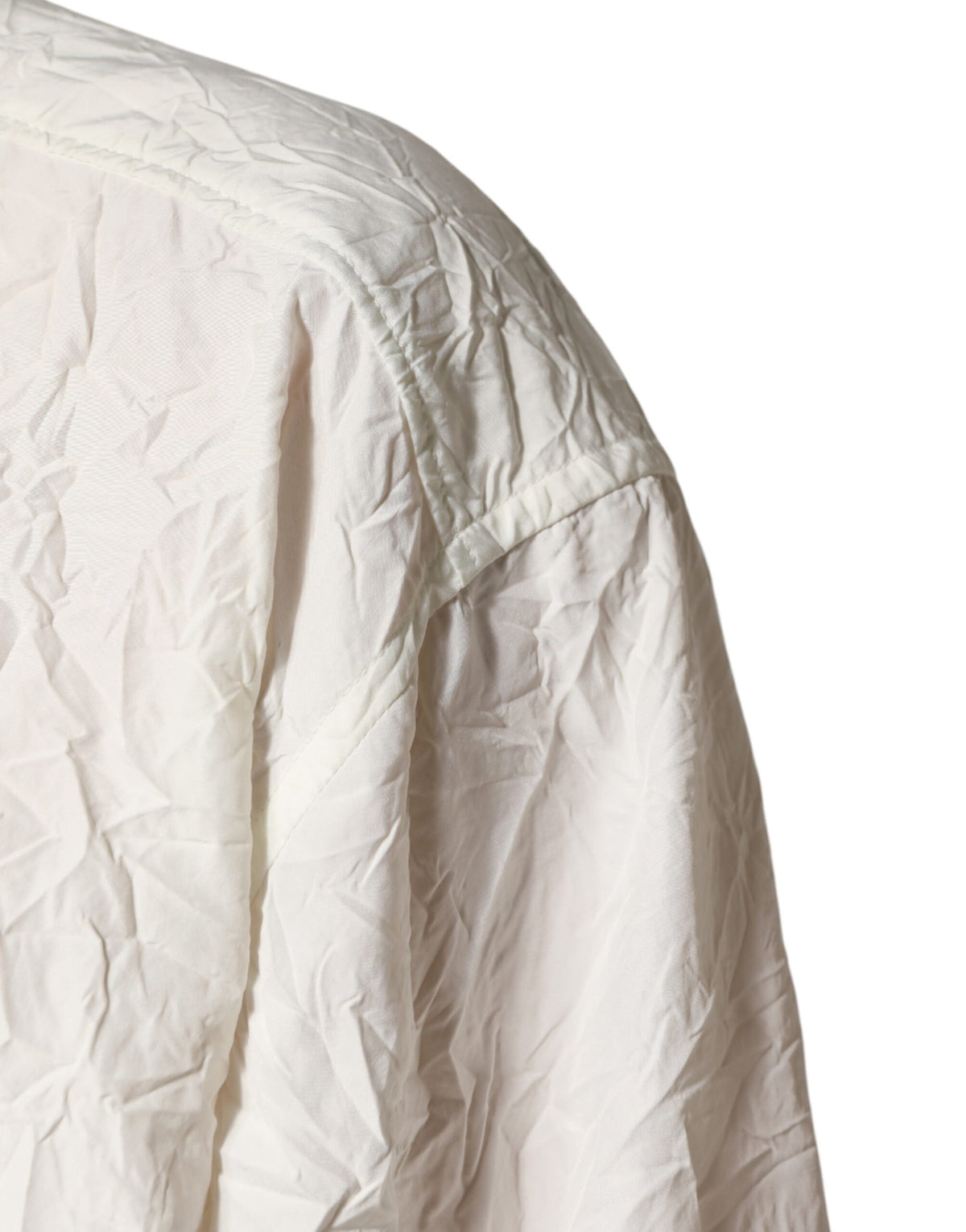 Dolce & Gabbana White Cotton Long Sleeve Shirt for Men