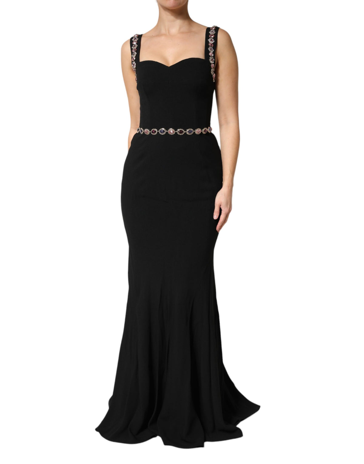 Robe de soirée Dolce & Gabbana noire à corsage en mermaid