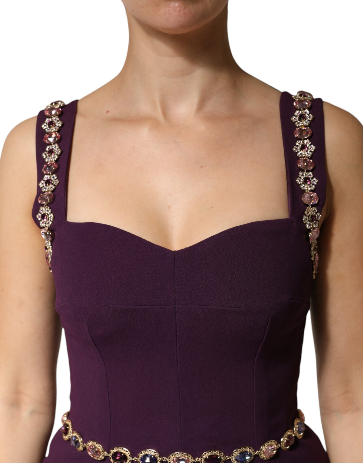 Robe Sirène Violet Embellie Dolce & Gabbana