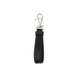Porte-clés Prada en acier inoxydable noir