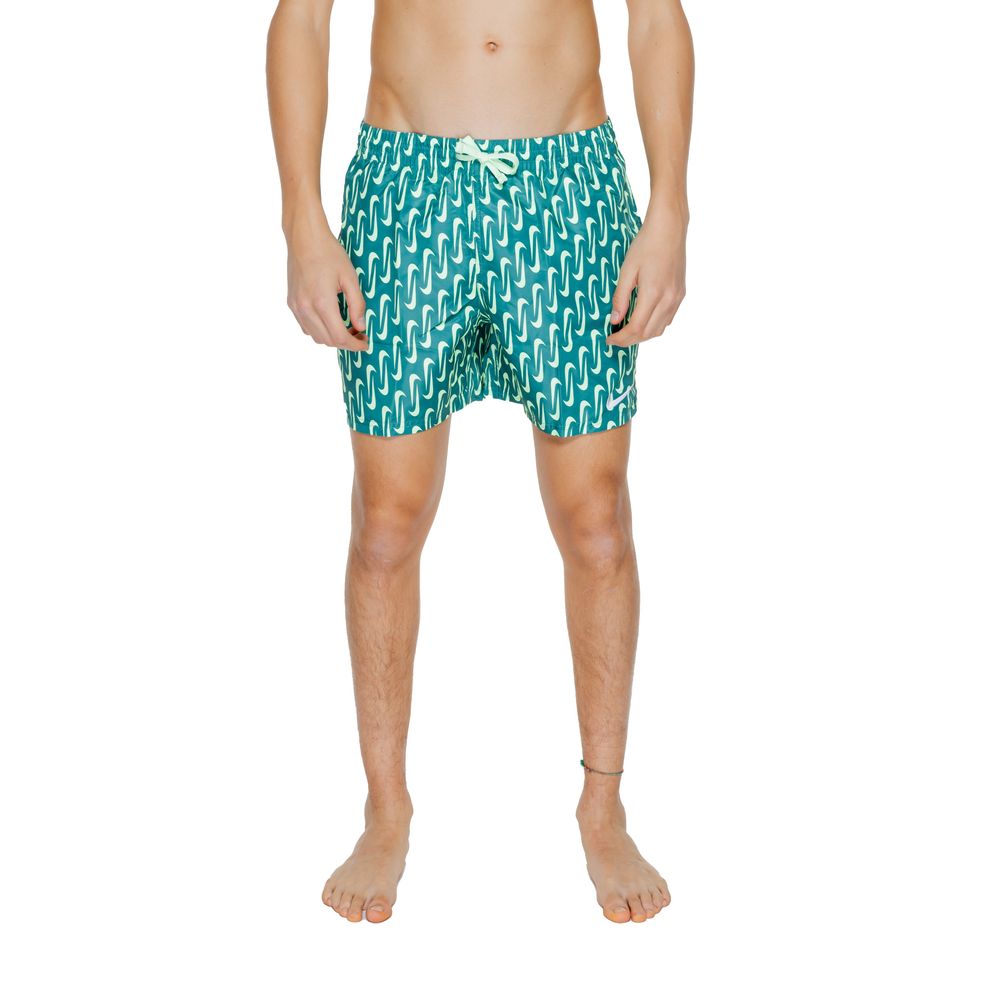 Nike NESSE520 Green Polyester Swim Shorts for Men