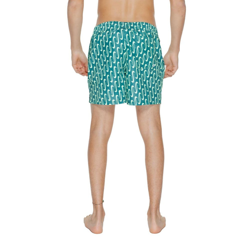 Nike NESSE520 Green Polyester Swim Shorts for Men