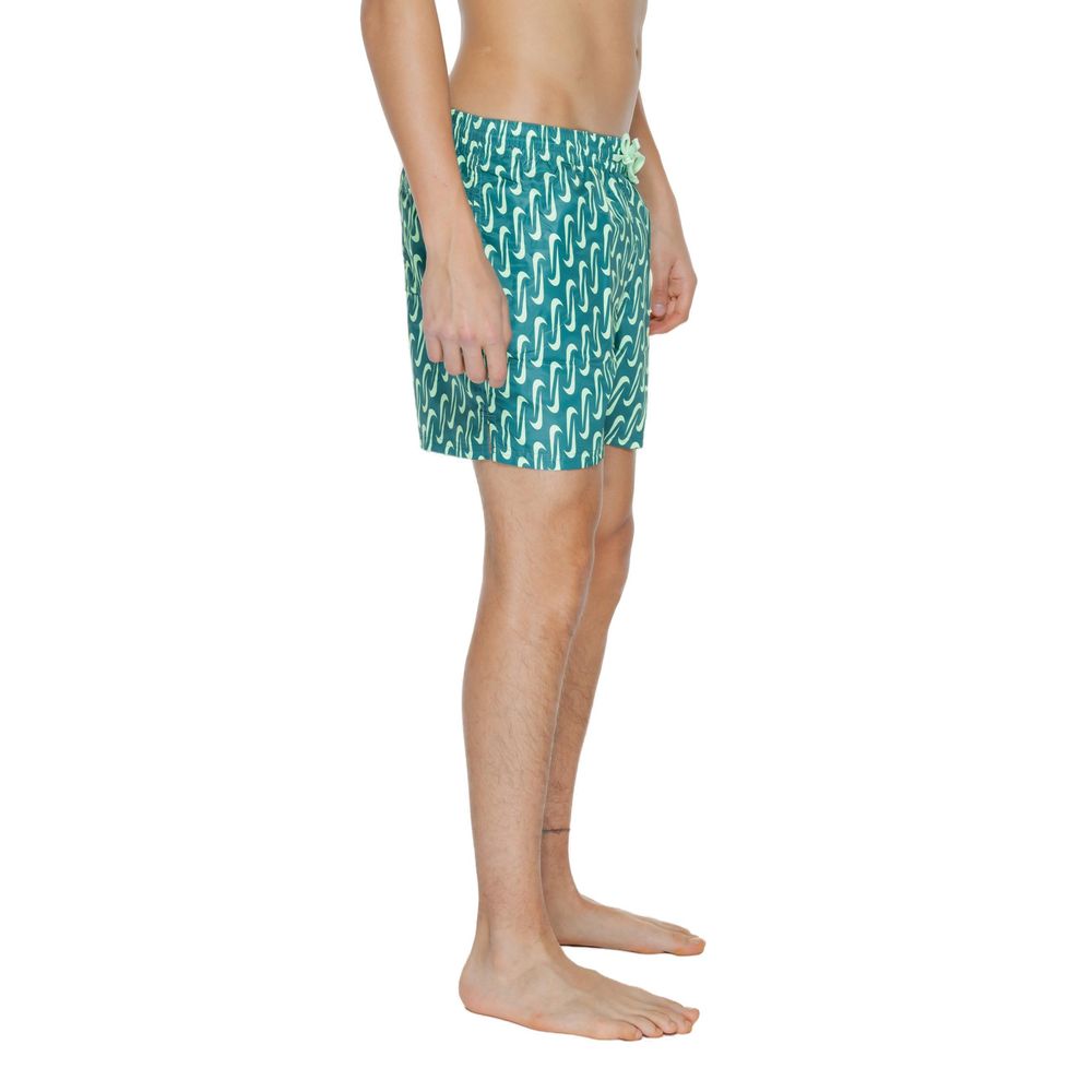 Nike NESSE520 Green Polyester Swim Shorts for Men